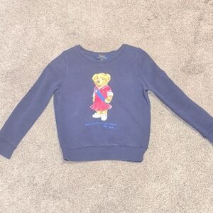 Polo by Ralph Lauren Kids Navy Sweatshirt with Bear Graphic